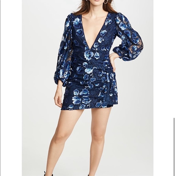 For Love and Lemons, Victoria Embroidered Mini Dress - Picture 3 of 8